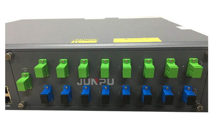Junpu 8 Wdm Gpon Catv Edfa λιμένων Pon συνδυαστής με ανά λιμένα 15dbm 3