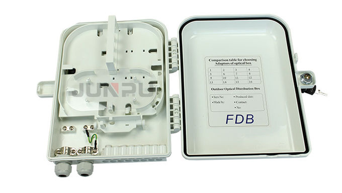 Υπαίθριο κιβώτιο διανομής Ftth, οπτικών ινών άσπρο PC+ABS διανομής υλικό κιβωτίων 2