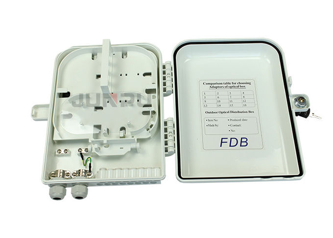 Υπαίθριο κιβώτιο διανομής Ftth, οπτικών ινών άσπρο PC+ABS διανομής υλικό κιβωτίων 0